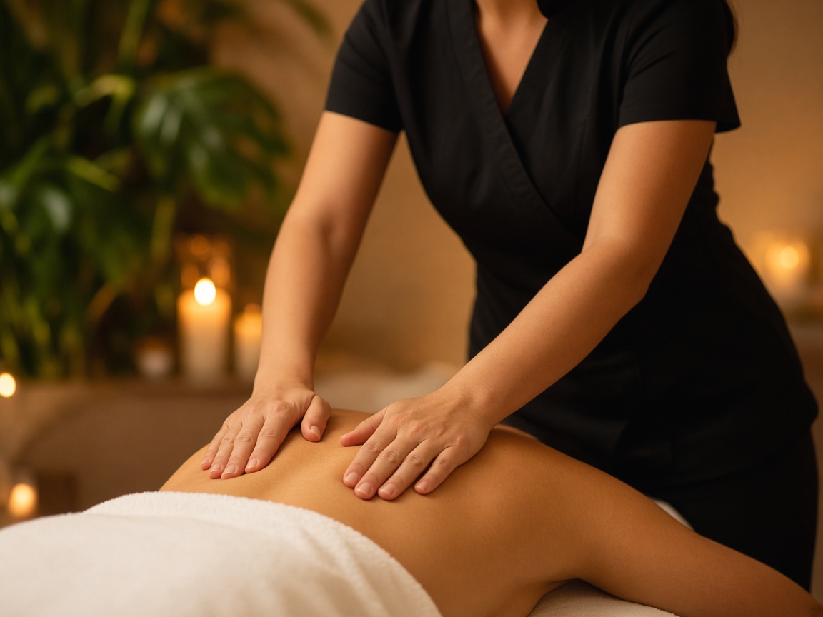 Deep tissue massage therapy at Xena Beauty Spa for muscle relaxation.