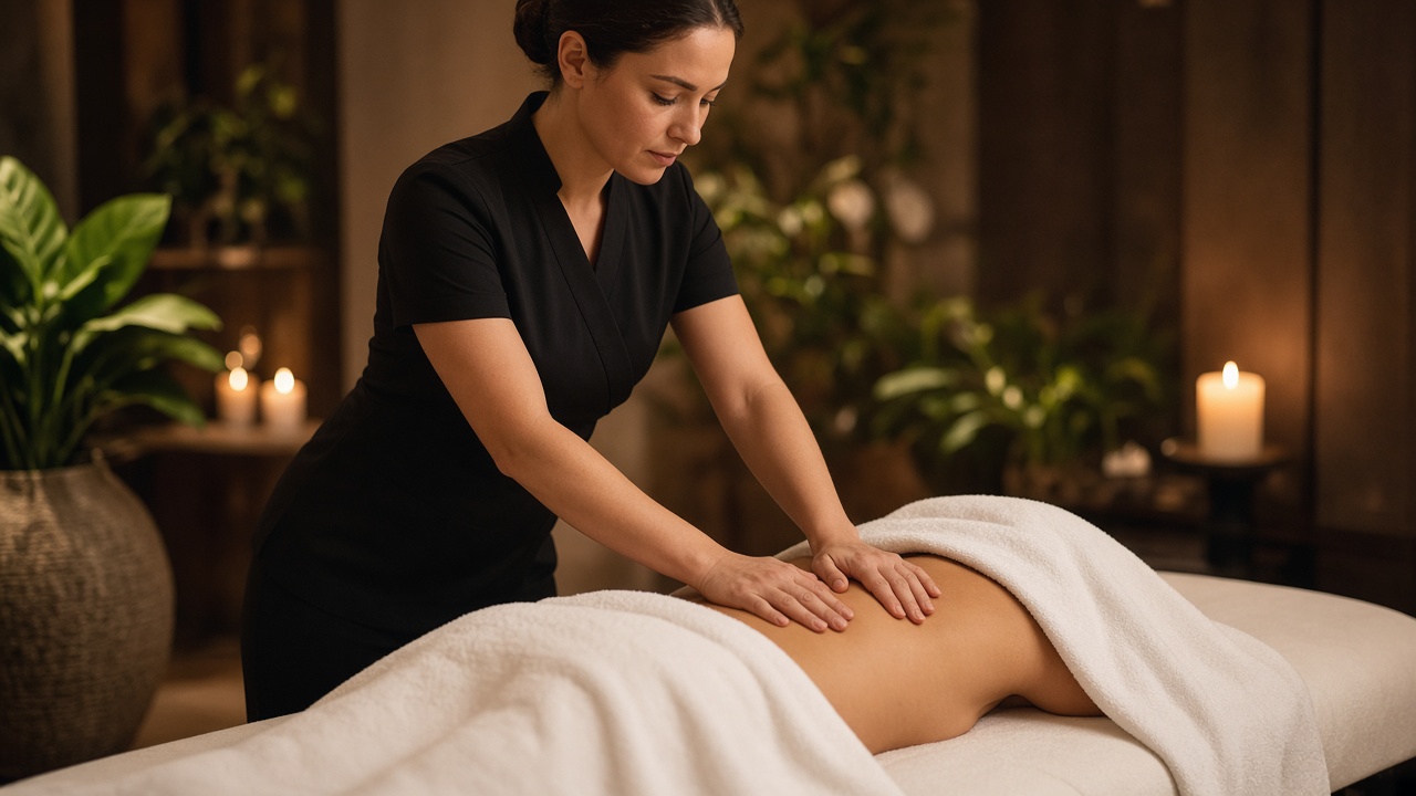 Professional body massage at Xena Beauty Spa in KPHB, Hyderabad.